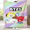 Модное фланелевое одеяло B-BTS Kpop, ультрамягкий теплый плюшевый плед для дома, спальни, кровати, дивана, офиса, кемпинга, пикника, подарок