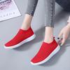 Foreign Trade Large Size Women's Shoes Little White Shoes Women's Mesh Breathable Sports Shoes Versatile Summer Running Socks Shoes Size 46
