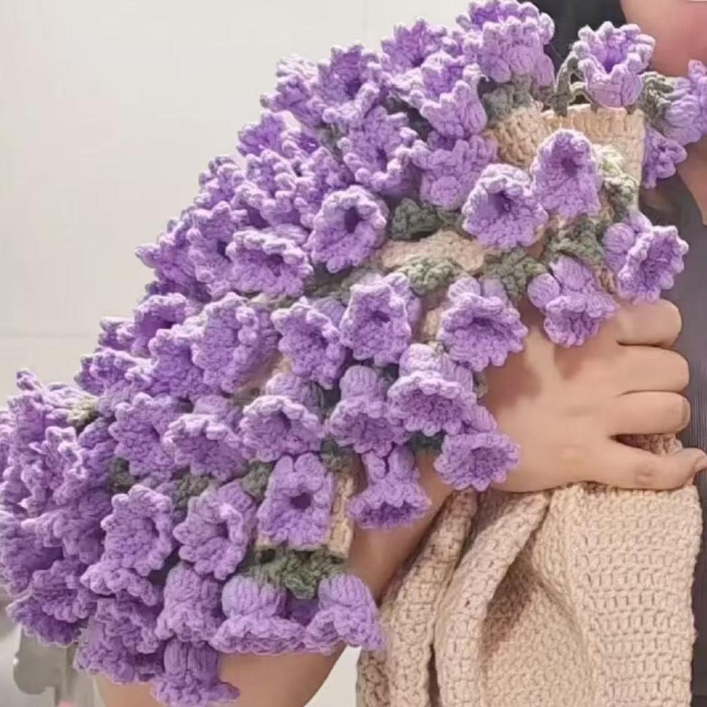 Набор для вязания ландышей, жасмина и роз ручной работы - креативный подарок «сделай сам» для создания букета или пледа