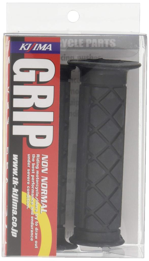 Kijima 201-6701 Мотоциклетные запчасти NICE Грипса, Сквозного типа, Черный, 4,7 x 0,8 дюйма (120 x 22.2 мм)