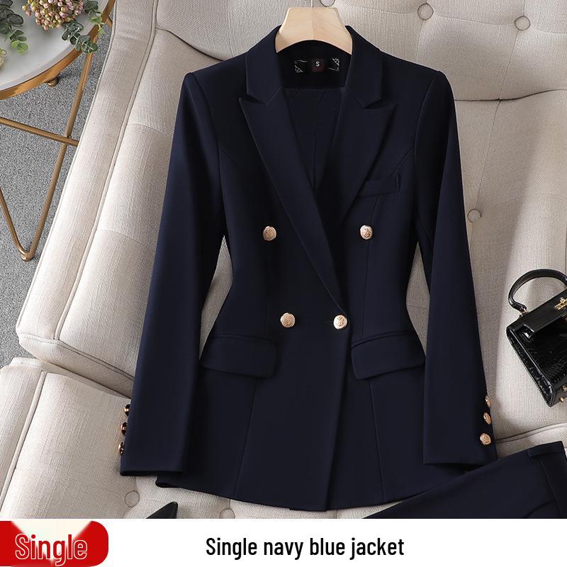 Комплект женского профессионального костюма: Элегантный весенне-осенний наряд для собеседований в колледже и униформа менеджера отеля.