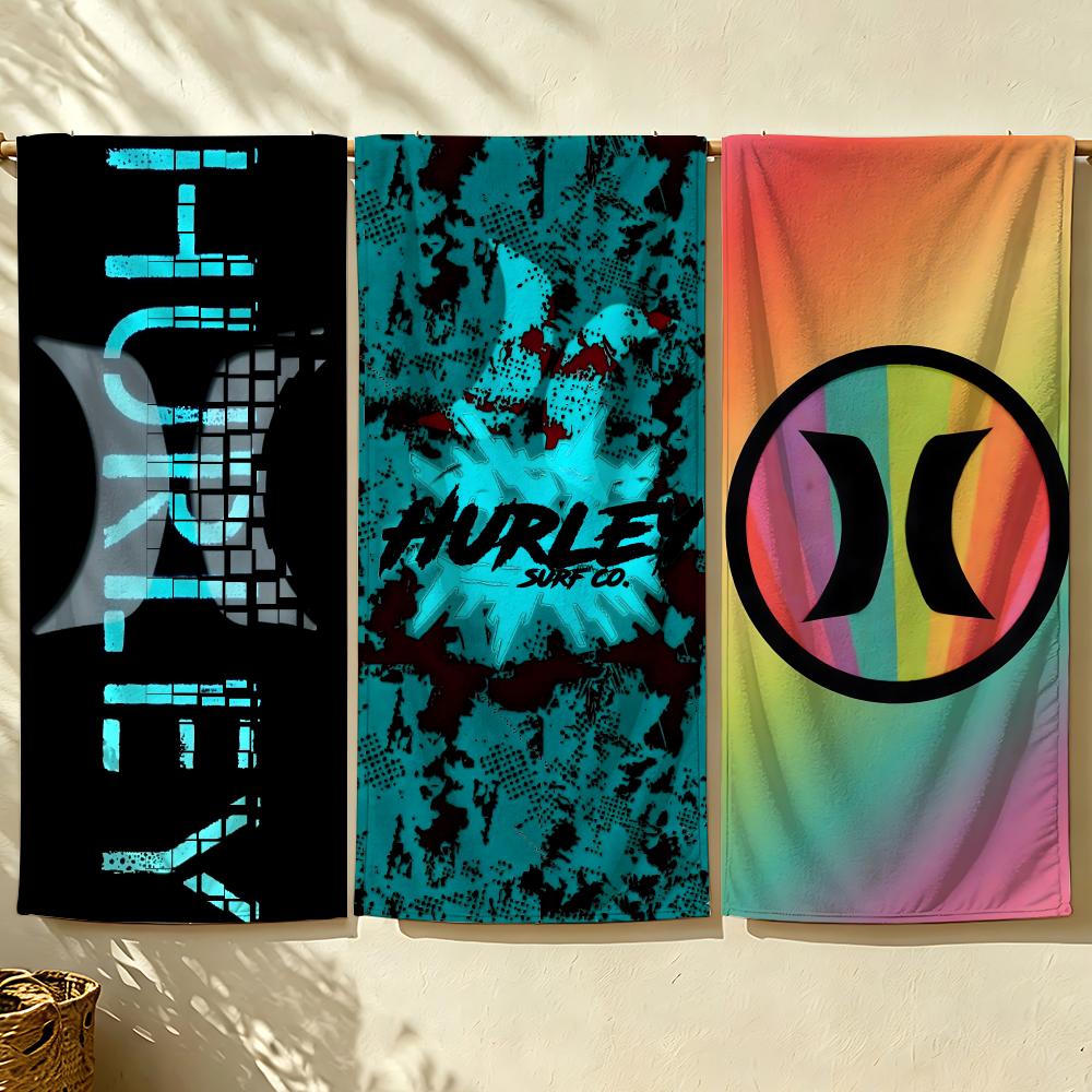Бренд H-Hurley Полотенце пляжное полотенце, быстросохнущее впитывающее банное полотенце для плавания, спортзала, кемпинга, отдыха на природе