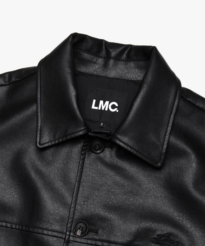 Lmc Классический автомобильный плащ из веганской кожи Черный