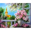 Алмазная картина 5D Живописные цветы Алмазная художественная вышивка крестом Украшение для дома