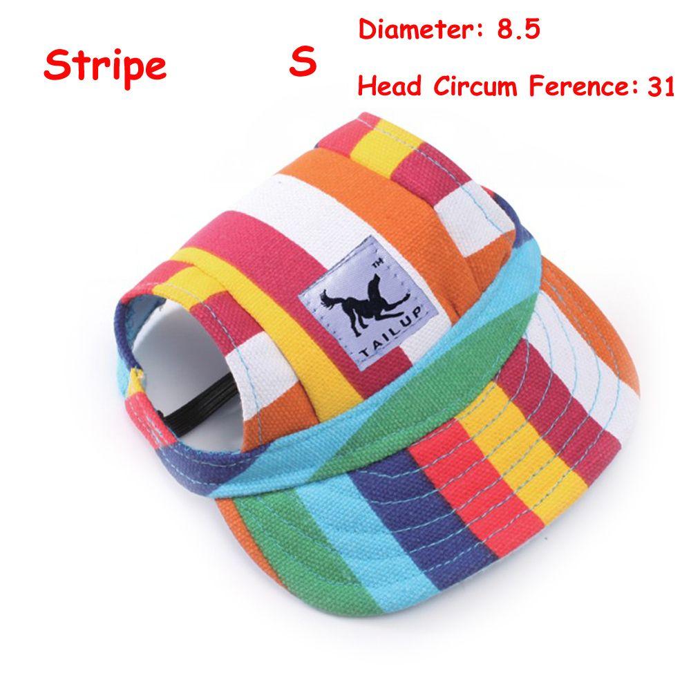 Adjustable Puppy Supply Summer TAILUP Dog Sun Hat Baseball Cap Cotton Canvas Pet