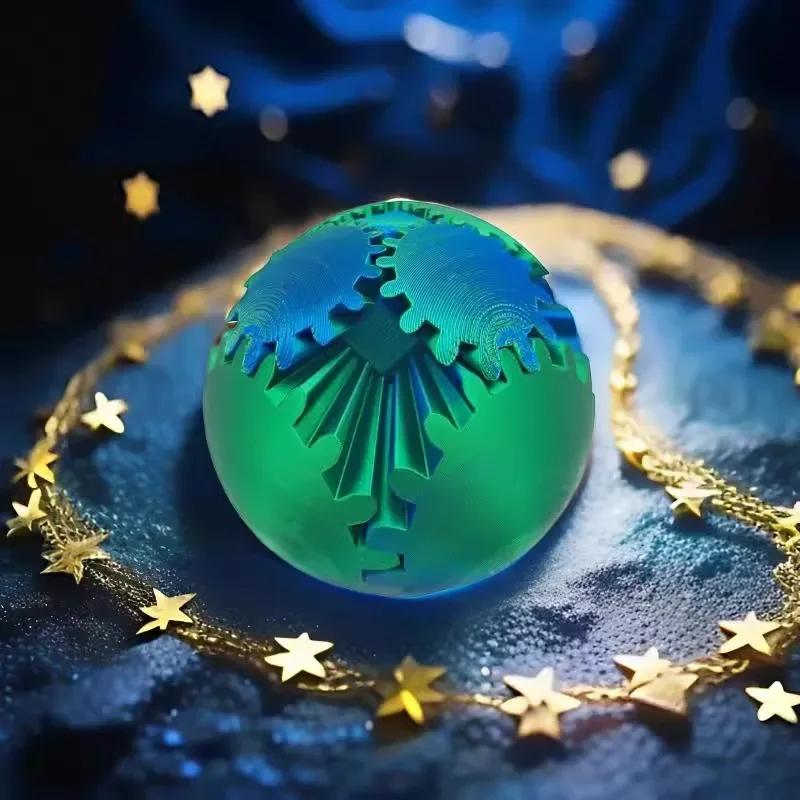Gear Ball 3D Printed Fidget Toys Spin Ball или Cube настольная игрушка для снятия стресса тревожность расслабляющее занятие для взрослых детей подарок