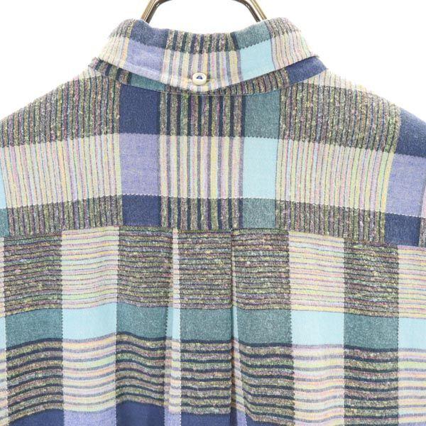 SUGAR CANE Toyo Enterprise SC21890 клетчатая рубашка с длинным рукавом на пуговицах M мужская б/у