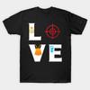 Мужская черная футболка с принтом, очень большая футболка love-soldier, хлопковая футболка с принтом на бумаге для переноса изображения без разрезов