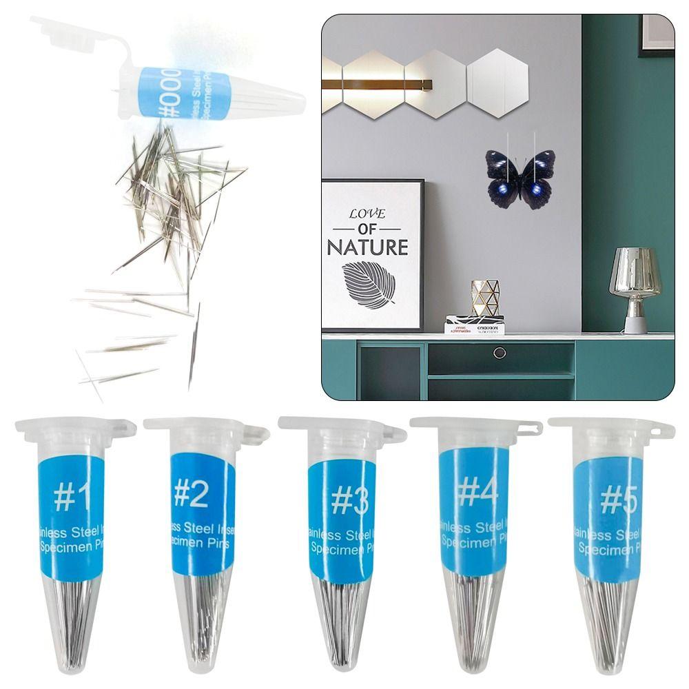 100 шт. высокопрочных лабораторных принадлежностей для энтомологии, штифтов для образцов, приспособлений для вскрытия насекомых, игл, штифтов