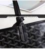 Goya Goyard Средняя сумка-тоут в клетку "гусиная лапка": Большая вместительная женская сумка через плечо для мамы и для поездок на работу