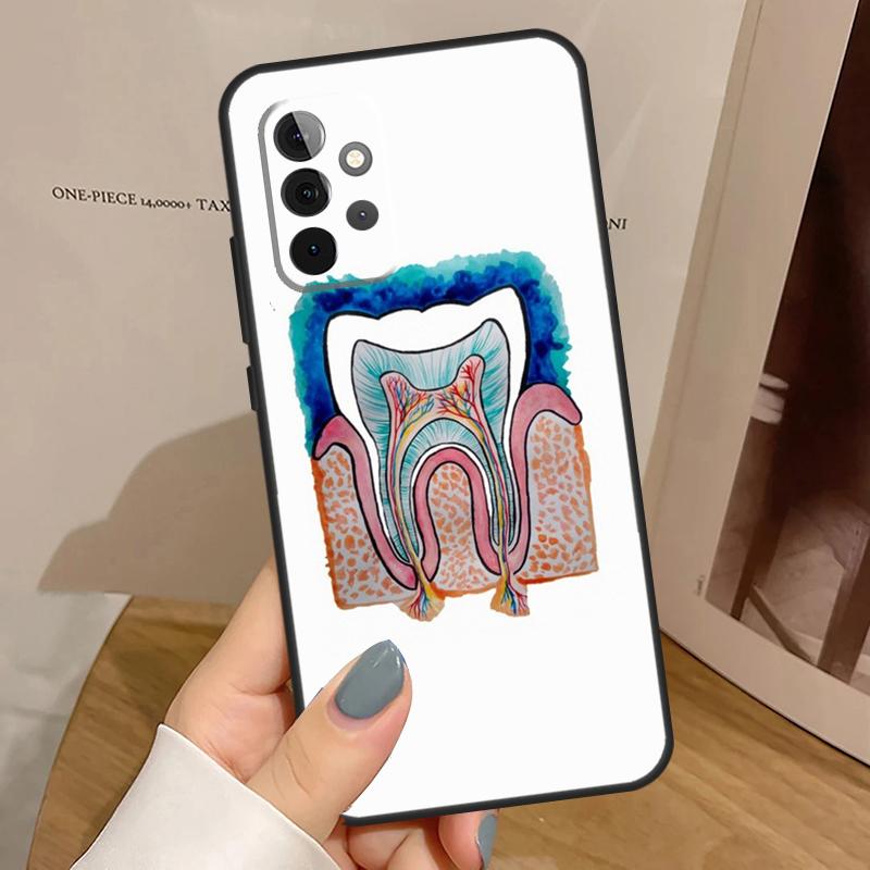 Dental Definitions Tooth Case For Samsung Galaxy A56 A36 A16 A06 A13 A33 A53 A52 A32 A12 A54 A34 A14 A35 A55 A17 A15