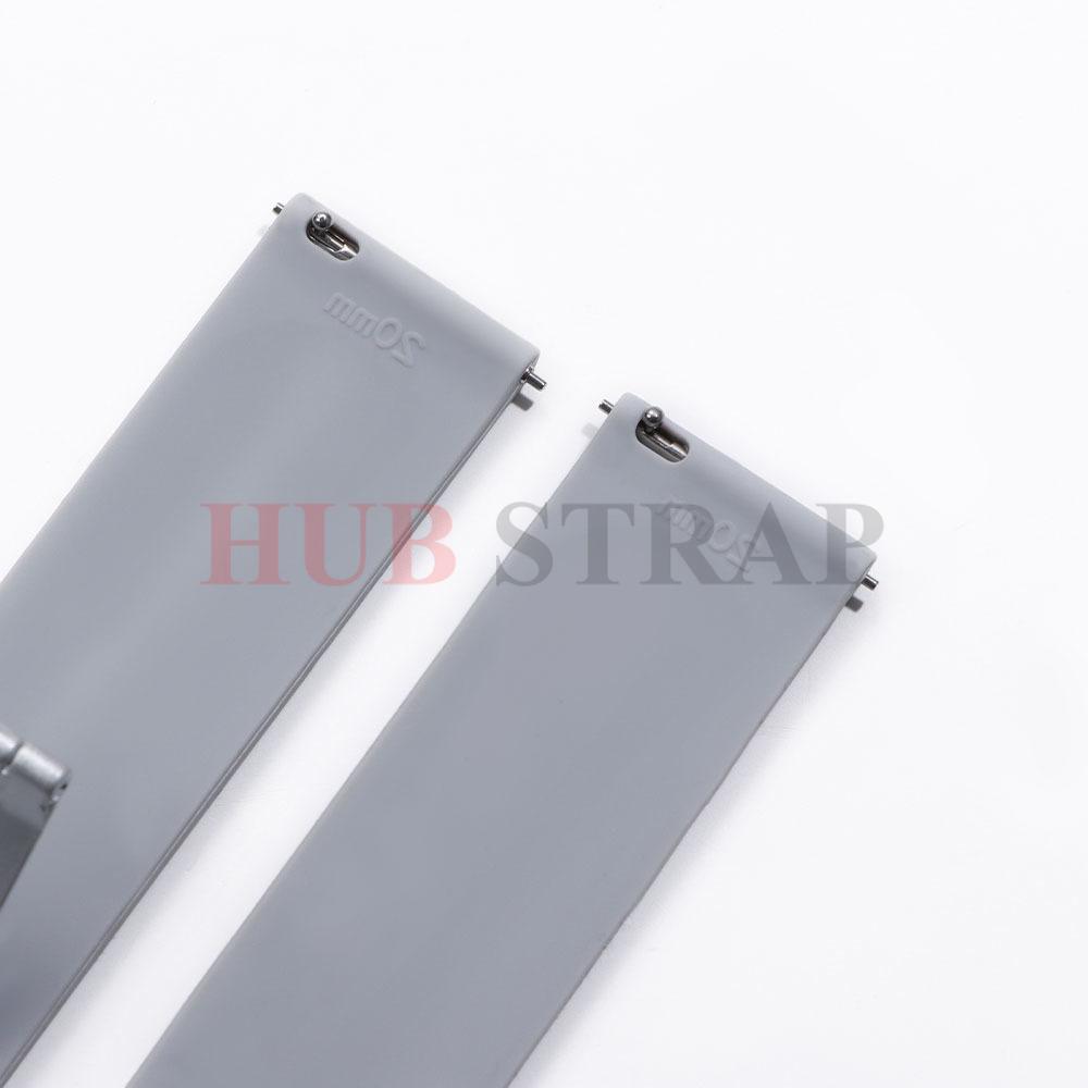 18 мм 20 мм 22 мм Складная пряжка Силиконовый ремешок для ремешка Rolex Универсальный мягкий резиновый ремешок Быстросъемный сменный браслет