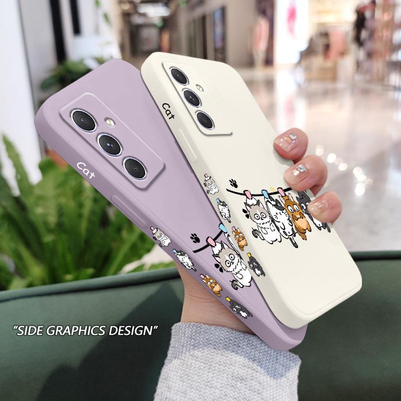 Чехол-воздушный кот для Samsung Galaxy A56 A36 A26 A17 A16 A07 A06 A54 A34 A24 A14 A73 A53 A33 A23 A13 A72 A52 A32 A22 A12 A71 A51 5G