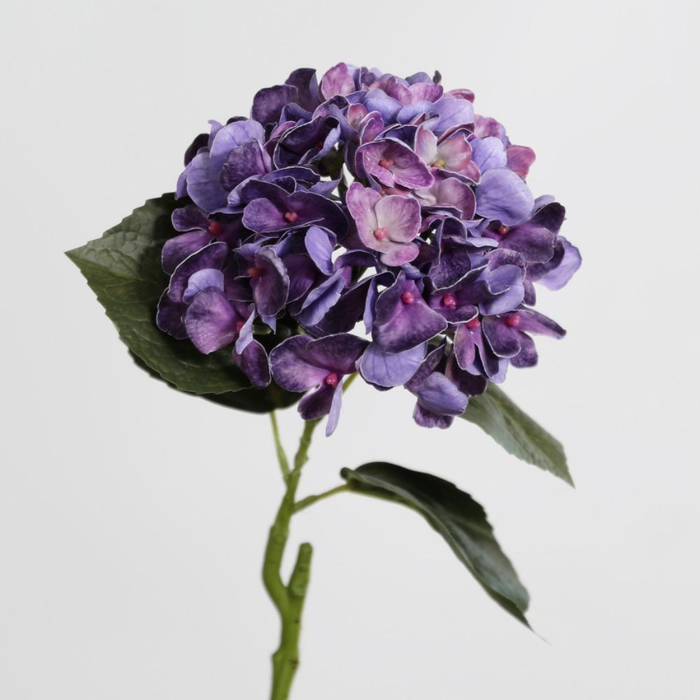 Long Stem Length Artificial Hydrangea Flowers Realistic Look Faux Hydrangea Stems Table Decoration