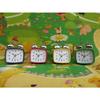Metal Case Square Alarm Quartz Clock with Backlight Four Color Selected Bedroom Office Double Bell