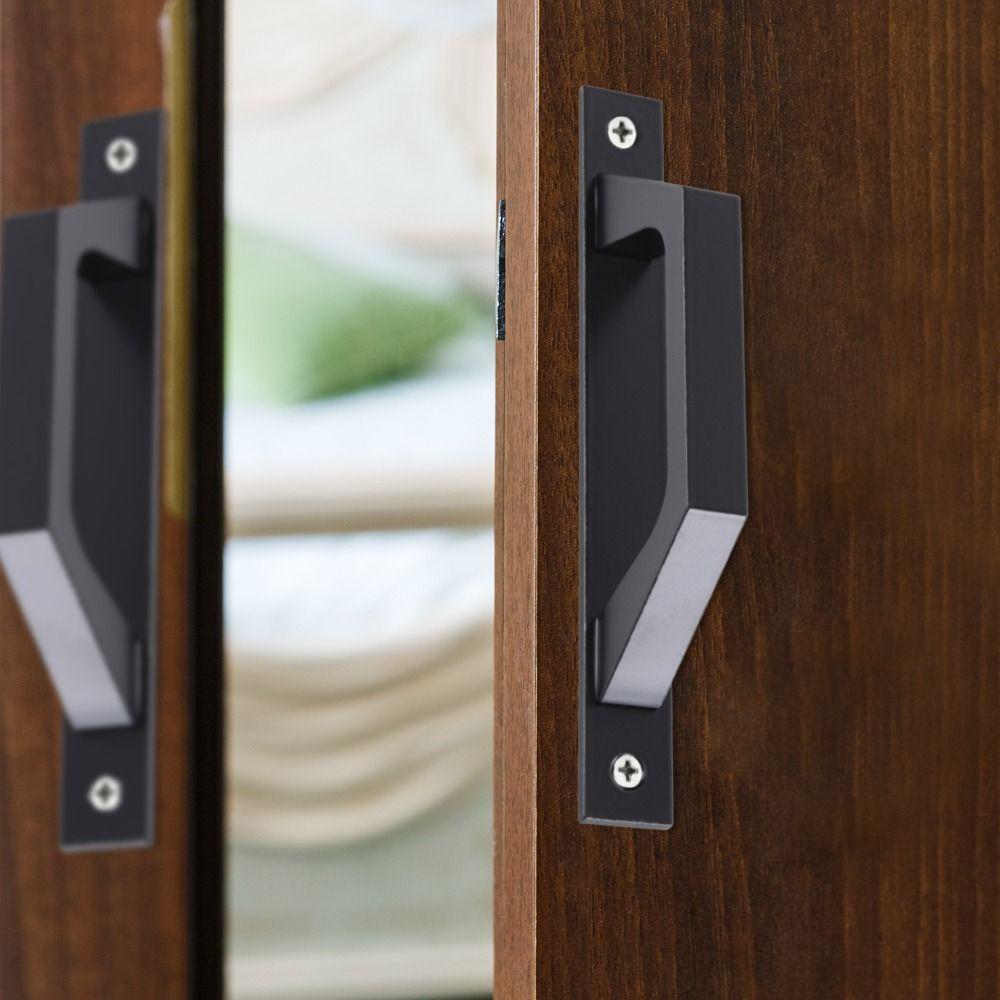 Дверные ручки из алюминиевого сплава, черные, белые, для гаражных ворот, фурнитура, ручка-тяга для амбарных дверей, дом