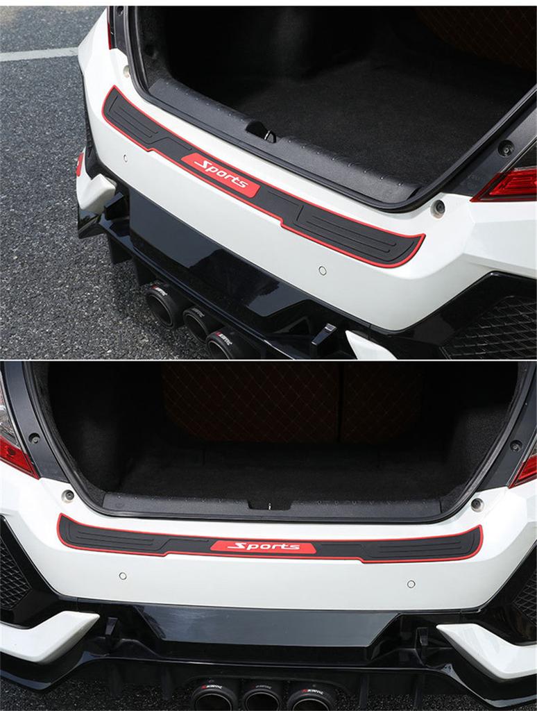 Car Universal Sport Style Door & Rear Guard Bumper Protector Non-slip Pad