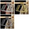 5PCS Non Slip Triangle Coat Hangers Sturdy Rust-Proof Wardrobe Hanger Metal Space-Saving Drying Rack Trouser Storage