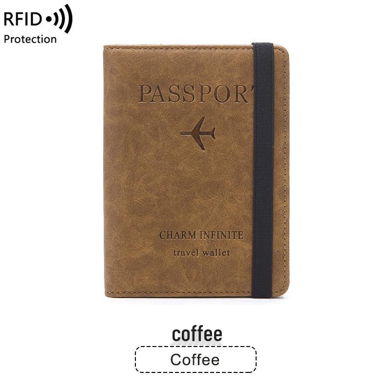 OLOMM RFID-блокирующий держатель для паспорта из ПУ-кожи