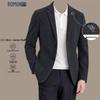 ROMON Men's Old Money Style Casual Wool-Blend Blazer