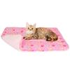 Dog Pet Sleeping Mat Soft Warm Double Sided Fleece Crate Mattress Kennel Mat Cage Mat For Small Medium Dogs And Cats