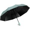 10 Bone Vinyl Automatic Umbrella Color Scheme Handle Three Fold Men's Umbrella Fixed Umbrella Umbrella