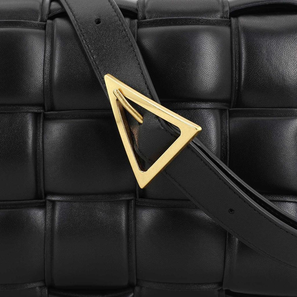 Bottega Veneta Padded Cassette Bag Black/Gold Women Shoulder_bags 591970-VCQR1-8425