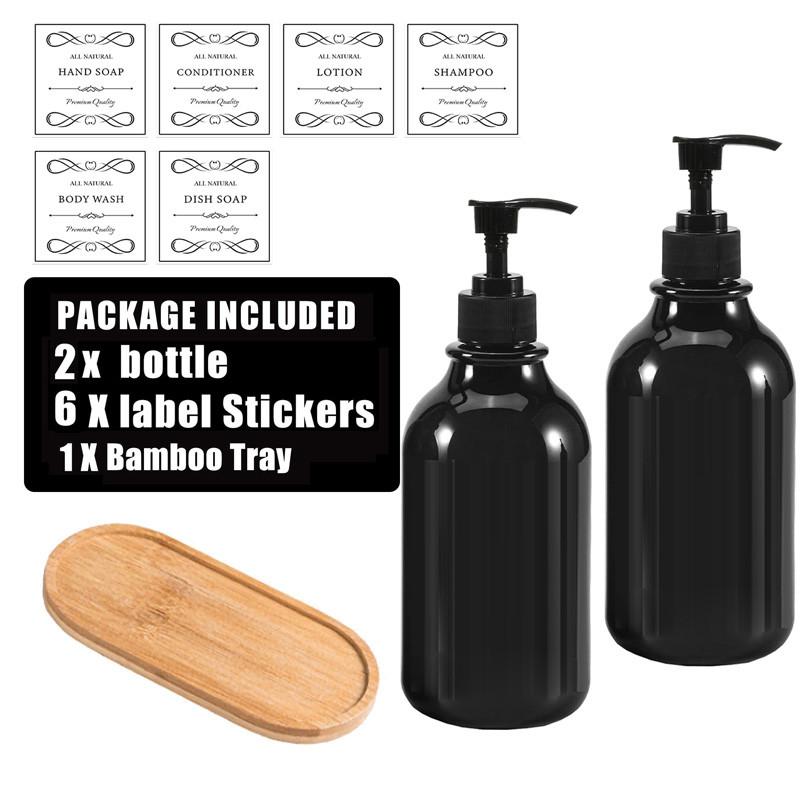 Бутылка для мыла HOT, дозатор для жидкого мыла, многоразовый шампунь, кондиционер, гель для душа, контейнер с этикеткой/стойкой