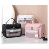 Translucent Cosmetic Bag Frosted Wash Bag Handheld Large Capacity Organizer Flap Portable Bag