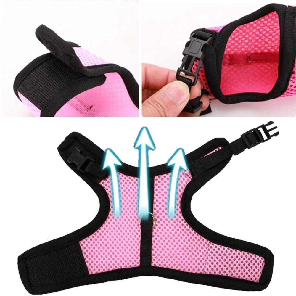Pet Harness Rabbit Chest Harness Leash Fine Workmanship Rabbit Vest Harness Pets Supplies