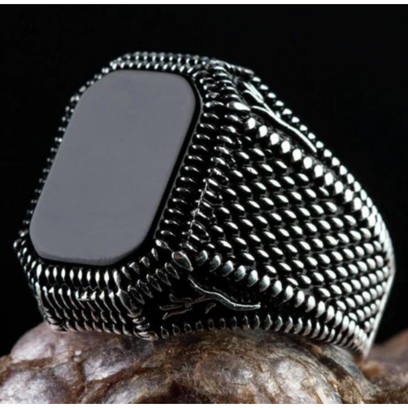Мужское кольцо в стиле ретро Punkboy с жаждущим узором, черное кольцо в форме яйца с кристаллами серебряного цвета для мужских вечеринок, ювелирные изделия, размер 6-13