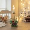 Christmas Home Decoration Candlestick Elk Snowflake Pentagram Candlestick Christmas Window Decoration Desktop Layout Candle