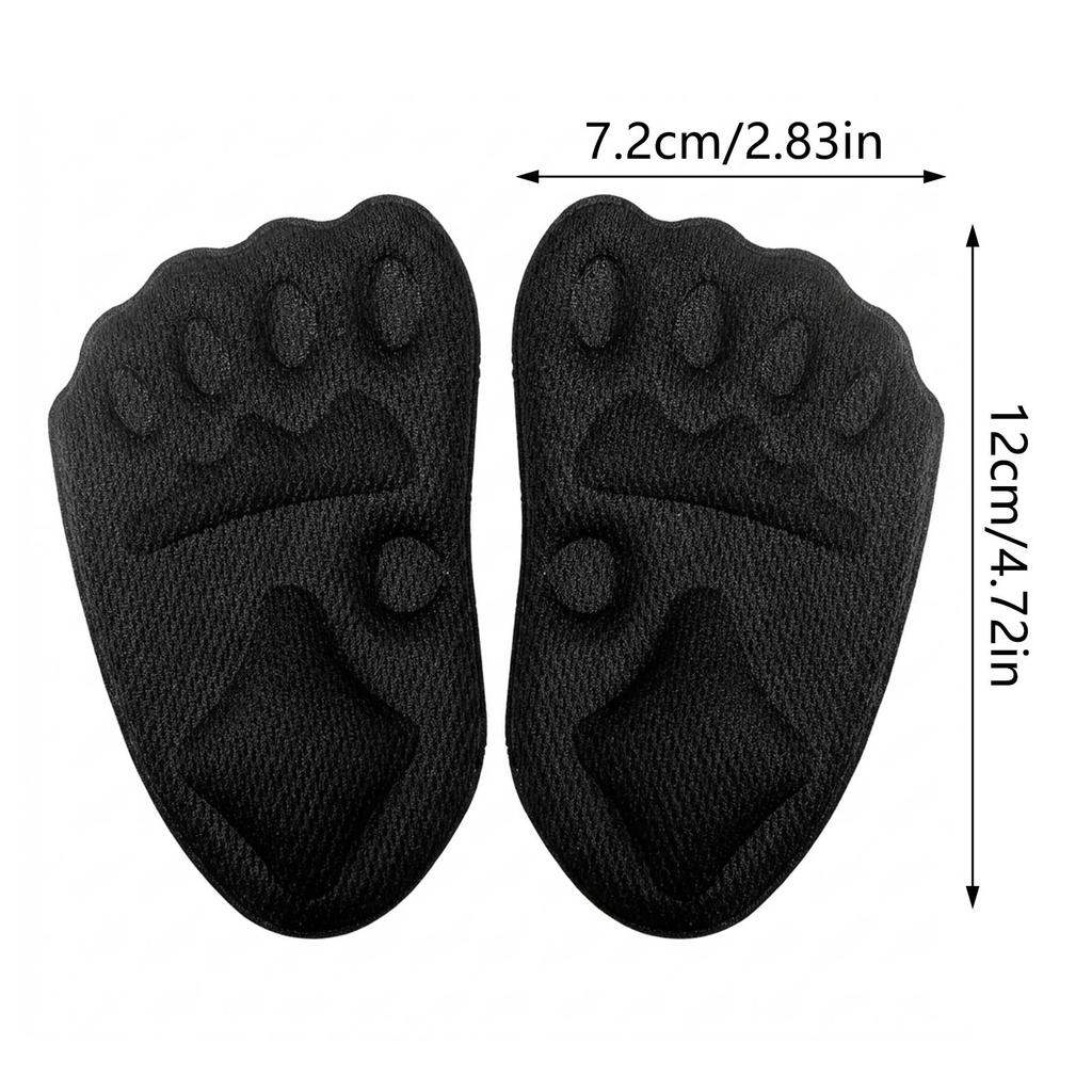 Silicone Forefoot Half Insole For Women With Self Adhesive Non Slip Cushioning