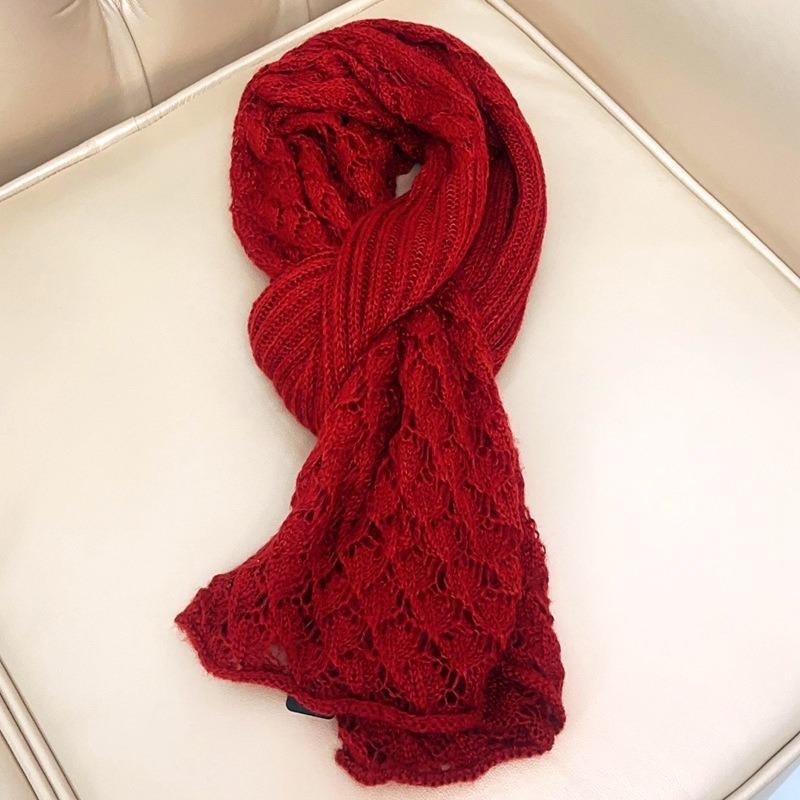 Mohair Knitted Scarf New Fashion Versatile Warm Imitation Cashmere Scarf Shawl Scarf