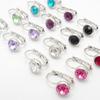 Women's Crystal One-Touch Sparkle 8-Color Earrings (15957205)
