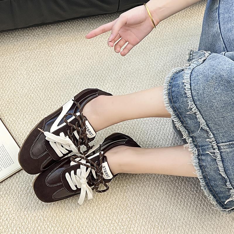 Модная Новая Универсальная Женская Обувь Модный Темперамент Женская Повседневная Обувь Классические Немецкие Тренировочные Кроссовки Противоскользящие Простые Одинарные Туфли