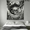 Death Wall Tapestry Aesthetic Wall Hanging Printed Fabric Blanket Decorative Tapestries for Bedroom Living Room Home Decor