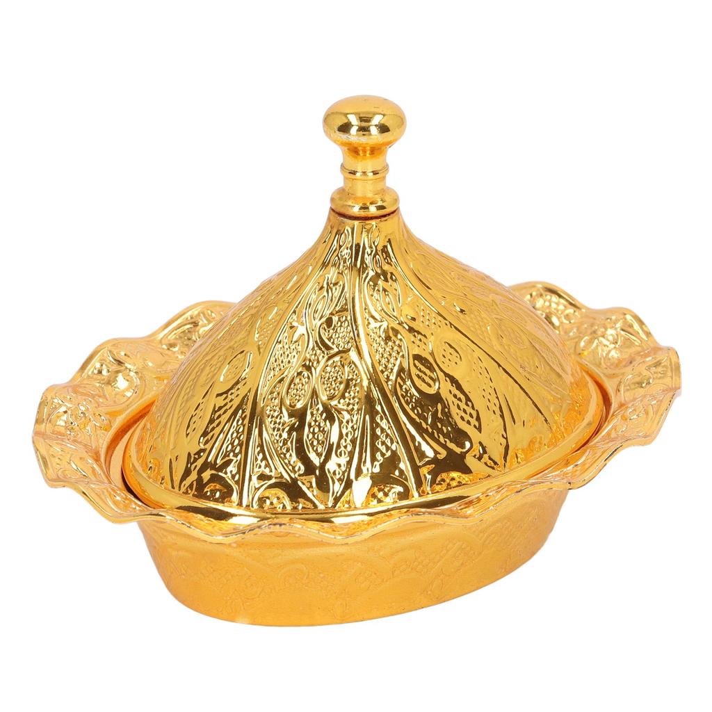 Золотая сахарница в стиле ретро, изысканная сахарница из цинкового сплава, винтажная сахарница с крышкой для домашнего украшения, вечеринки, свадьбы