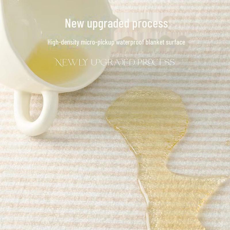 Ковер для гостиной Cream Velvet Loop - водонепроницаемый, спальня и домашний декор 2024