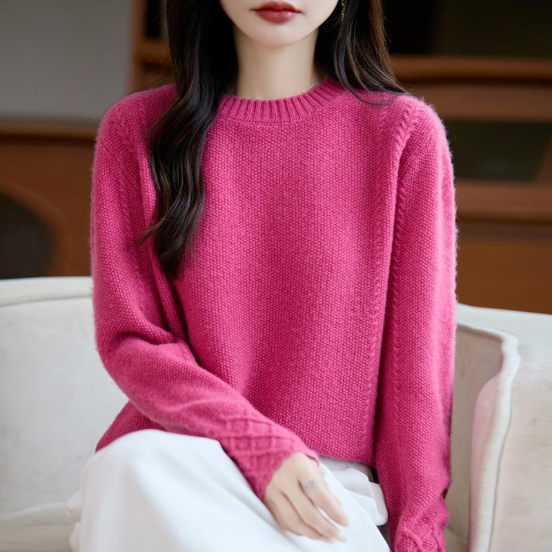 Женский кашемировый свитер Qinghe кашемир 30% кашемир 70% шерсть осенне-зимний пуловер теплый и модный
