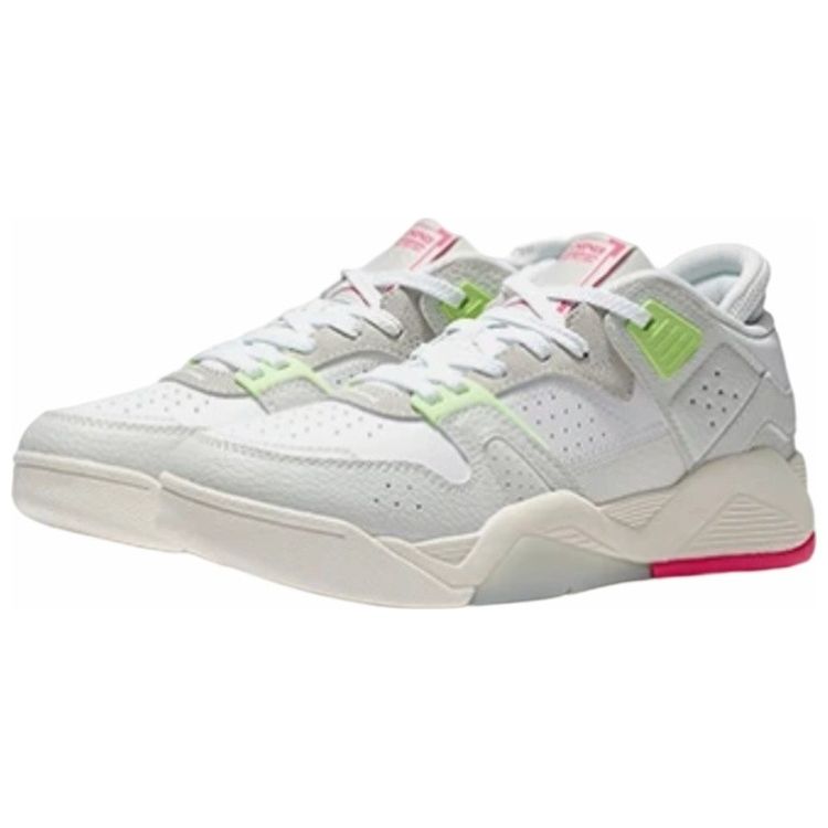 Кроссовки для баскетбола Li Ning с противоскользящей износостойкой амортизацией, низкие, в стиле ретро, женские, серые, зеленые, красные AGBS032-3