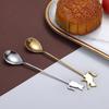 Cute Stainless Steel Mixing Home Drinking Stirring Tool Teaspoon Milk Spoon Coffee Accessories