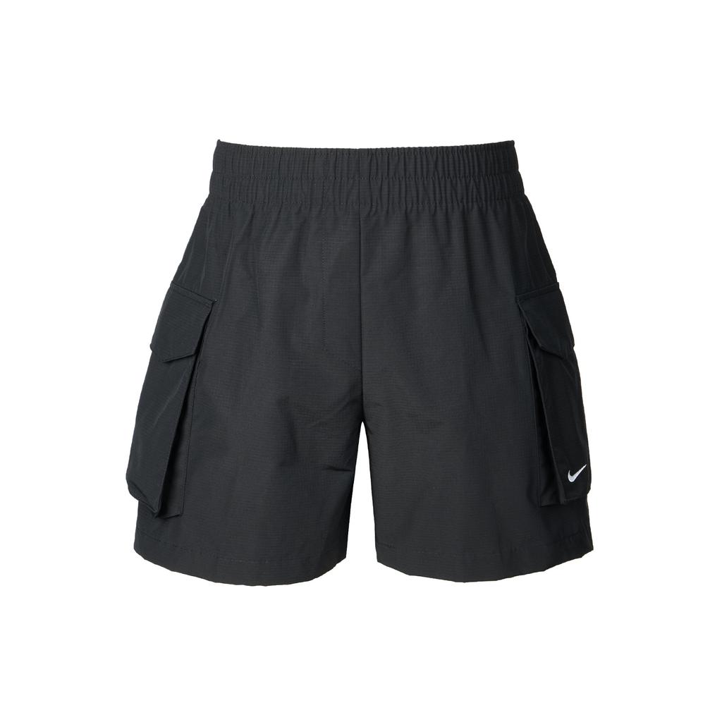 Nike Спортивная одежда Essentials Удобная Модная Повседневная Универсальная Однотонная Шорты карго Женские шорты Черный Белый HM6983-010