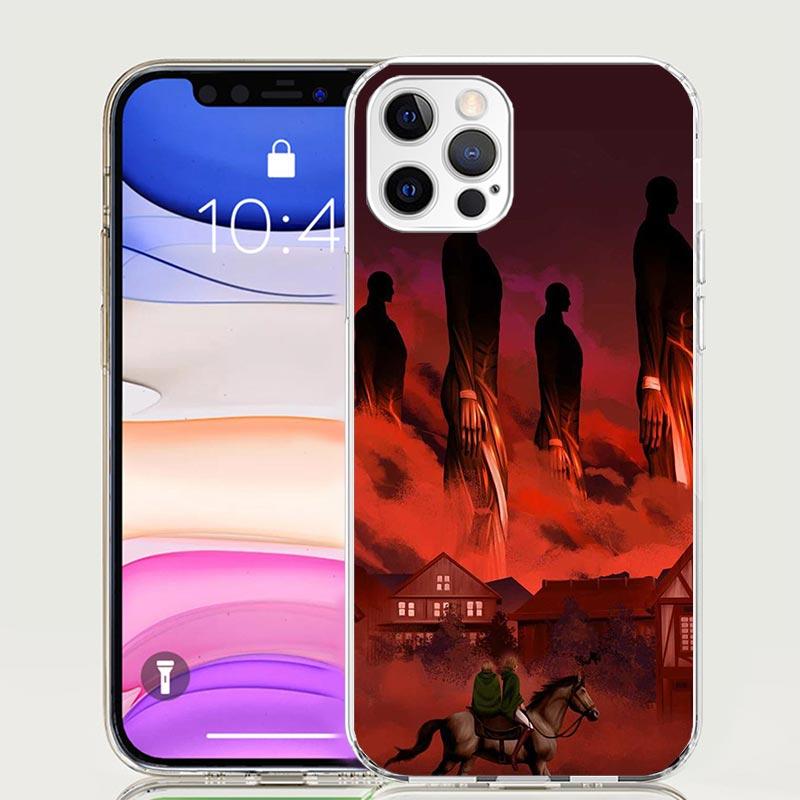Чехол для телефона «Атака Титанов» (Раскат) Для iPhone 17 Air 16 15 Plus 11 14 Pro Max 13 Mini 12 7 8 + SE Художественный узор Индивидуальная обложка 17