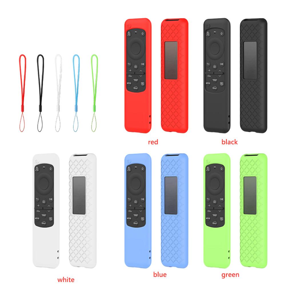 Чехол для пульта дистанционного управления, противоударный защитный чехол для пульта дистанционного управления, противоскользящий, со шнурком для Samsung BN59-01432A 01432B