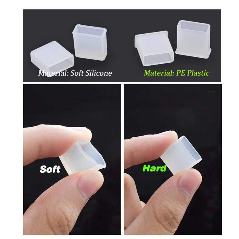 10Pcs Dust Plug Cap For USB Port Male Data Cable Charging Port Universal Protector Cover For USB A Port Flash Disk Protection