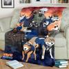 Anime-Print Blanket Warm Comfortable Flannel Blanket for Bedrooms, Sofas, Beds, Chairs, Picnics, Travel -LXR58