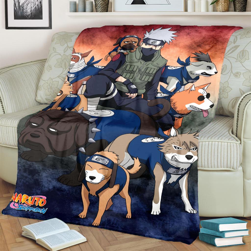 Anime-Print Blanket Warm Comfortable Flannel Blanket for Bedrooms, Sofas, Beds, Chairs, Picnics, Travel -LXR58