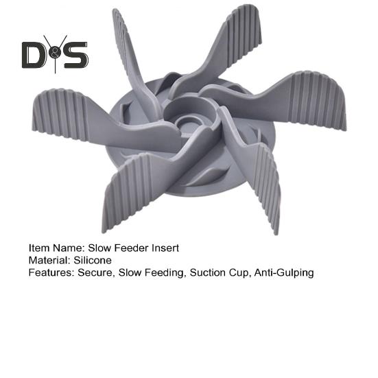 Вставка для мисок для собак с присосками, силиконовая головоломка с защитой от удушья, вставка для мисок для собак с медленной подачей, для обычных и высоких мисок для собак