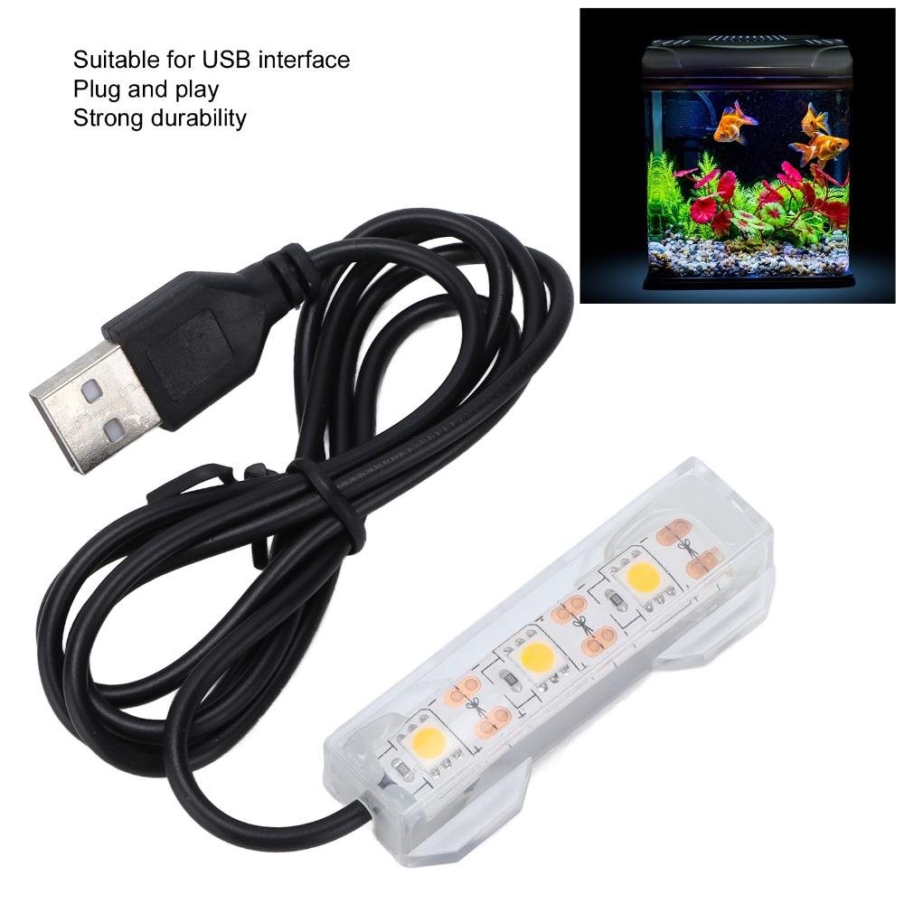 Декоративное освещение USB свет для аквариума Многоцветный пластиковый светодиодный светильник для аквариума Светодиодная погружная подводная лампа для рыб Аквариум
